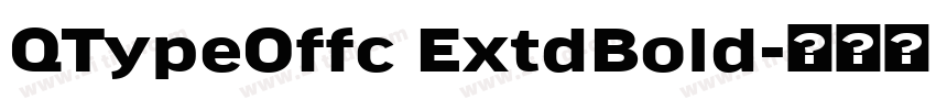 QTypeOffc ExtdBold字体转换